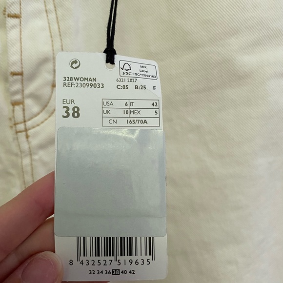 Mango Kickflare Contrast Stitch Denim - Picture 6 of 7